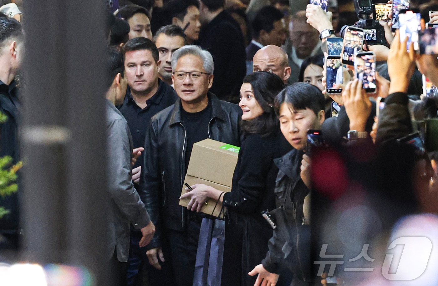 깐부 회동 관련 뉴스1 현장 이미지