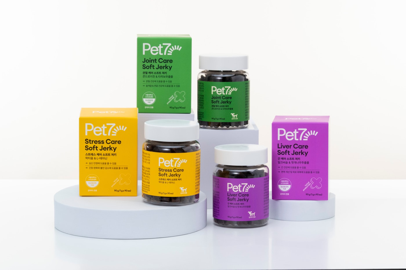  소프트 져키 3종 단체 컷. (차바이오그룹 제공)