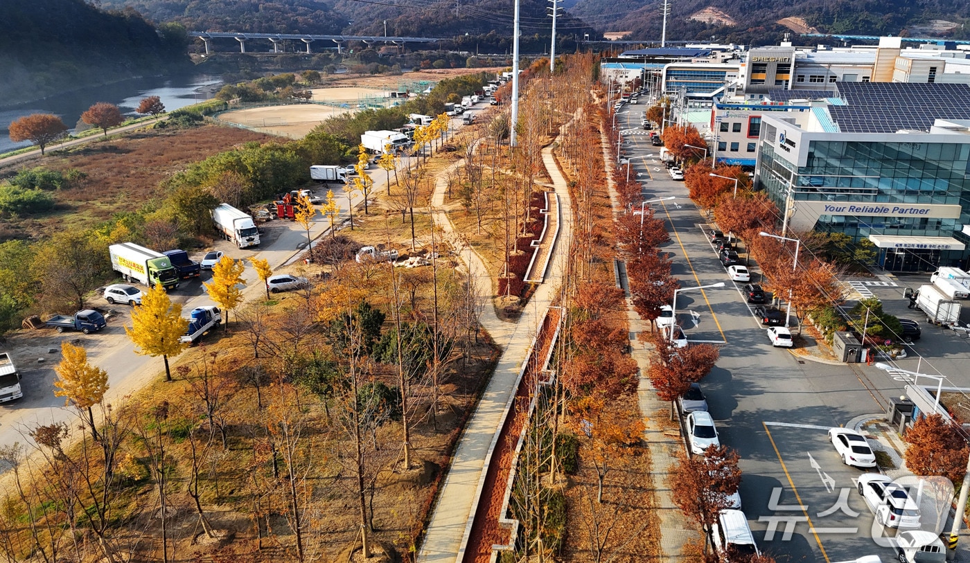 대구 달성군은 다사읍 세천리 공단 일대에 도시숲을 조성했다.&#40;대구 달성군 제공. 재판매 및 DB금지&#41;