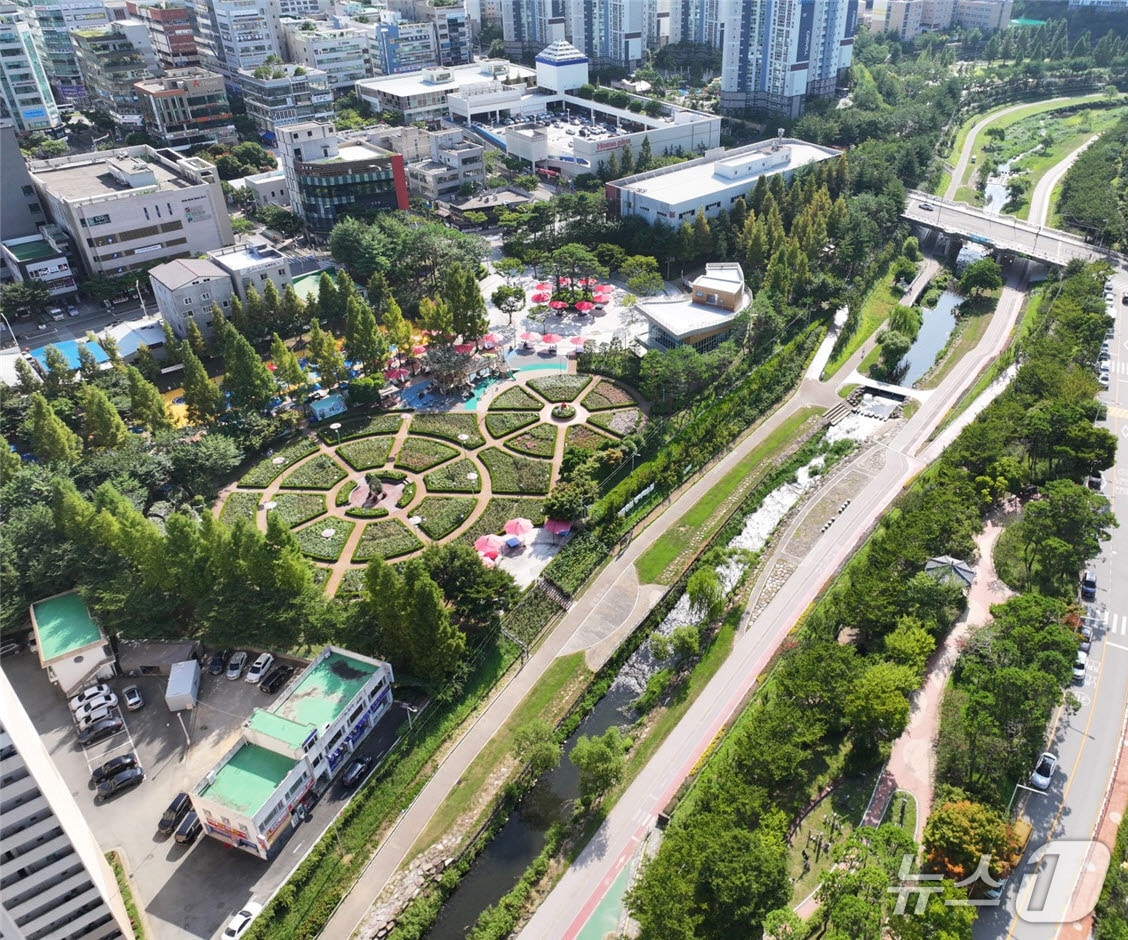 좌광천 지방정원 전경.(기장군 제공. 재판매 및 DB금지)