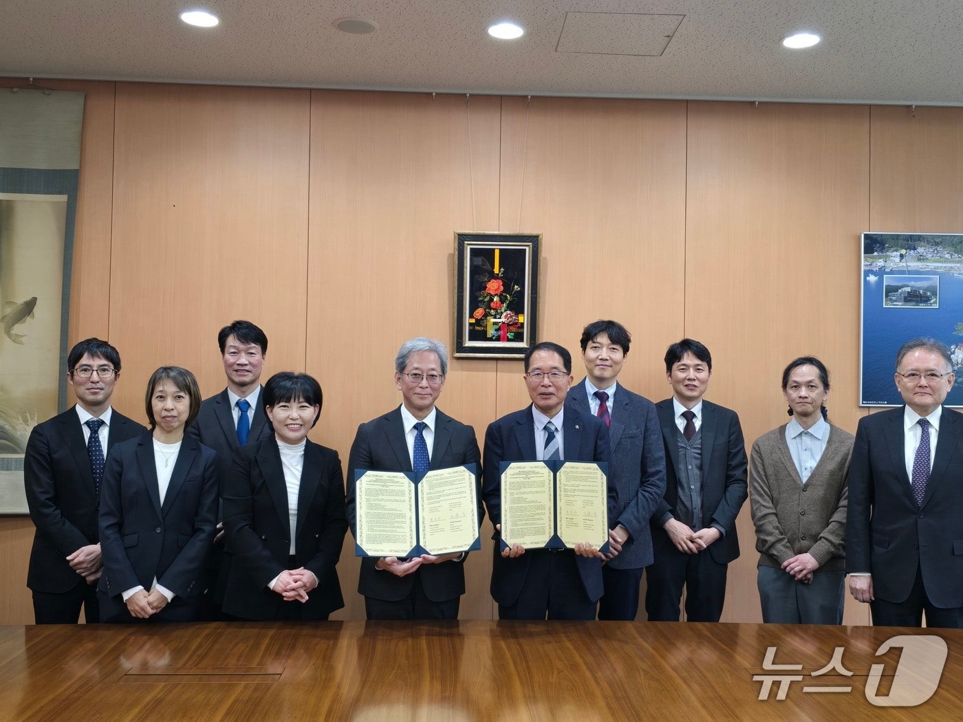 지난 18일 열린 일본 도쿄대 대기해양대와의 업무협약식 (수과원 제공. 재판매 및 DB금지)