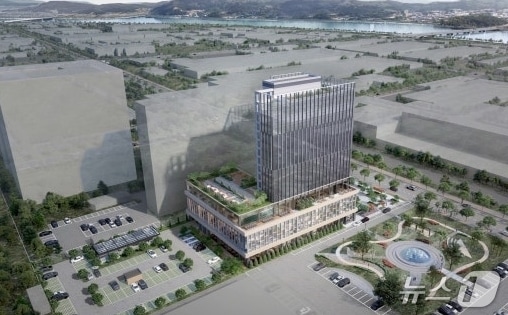 구미1국가산업단지에 건립될 '포포인츠 바이 쉐라톤' 호텔 조감도./뉴스1