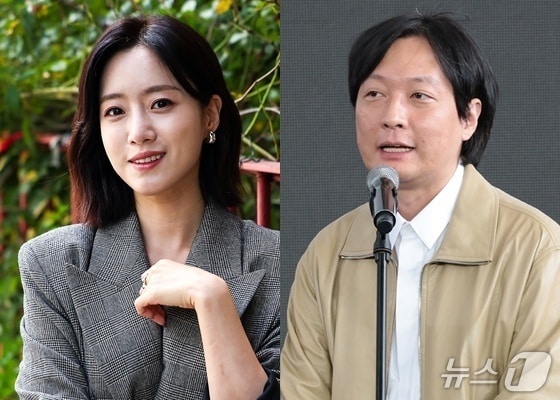 티아라 멤버 겸 배우 함은정(왼쪽), 김병우 감독 ⓒ 뉴스1 DB