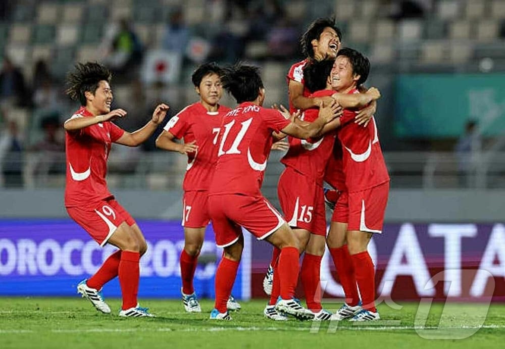 &#40;평양 노동신문=뉴스1&#41; = 북한 노동당 기관지 노동신문은 3일 국제축구연맹&#40;FIFA&#41; 17살 미만&#40;U-17&#41; 여자월드컵경기대회 준준결승경기에서 일본을 상대로 승리했다고 보도했다. [국내에서만 사용가능. 재배포 금지. DB 금지. For Use Only in the Republic of Korea. Redistribution Prohibited] rodongphoto@news1.kr