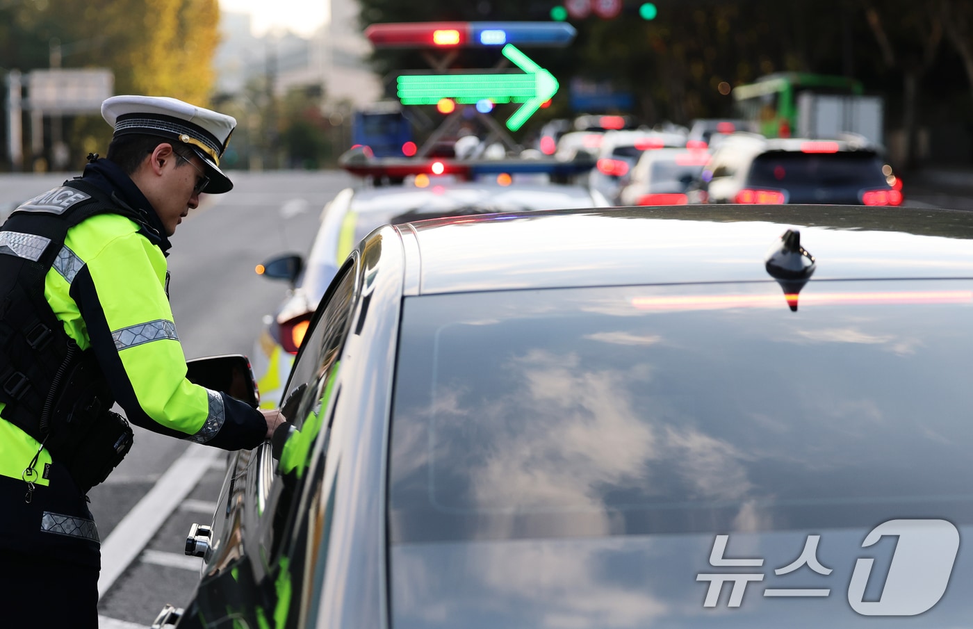 차량 단속 모습.(사진은 기사 내용과 무관함) / 뉴스1 ⓒ News1
