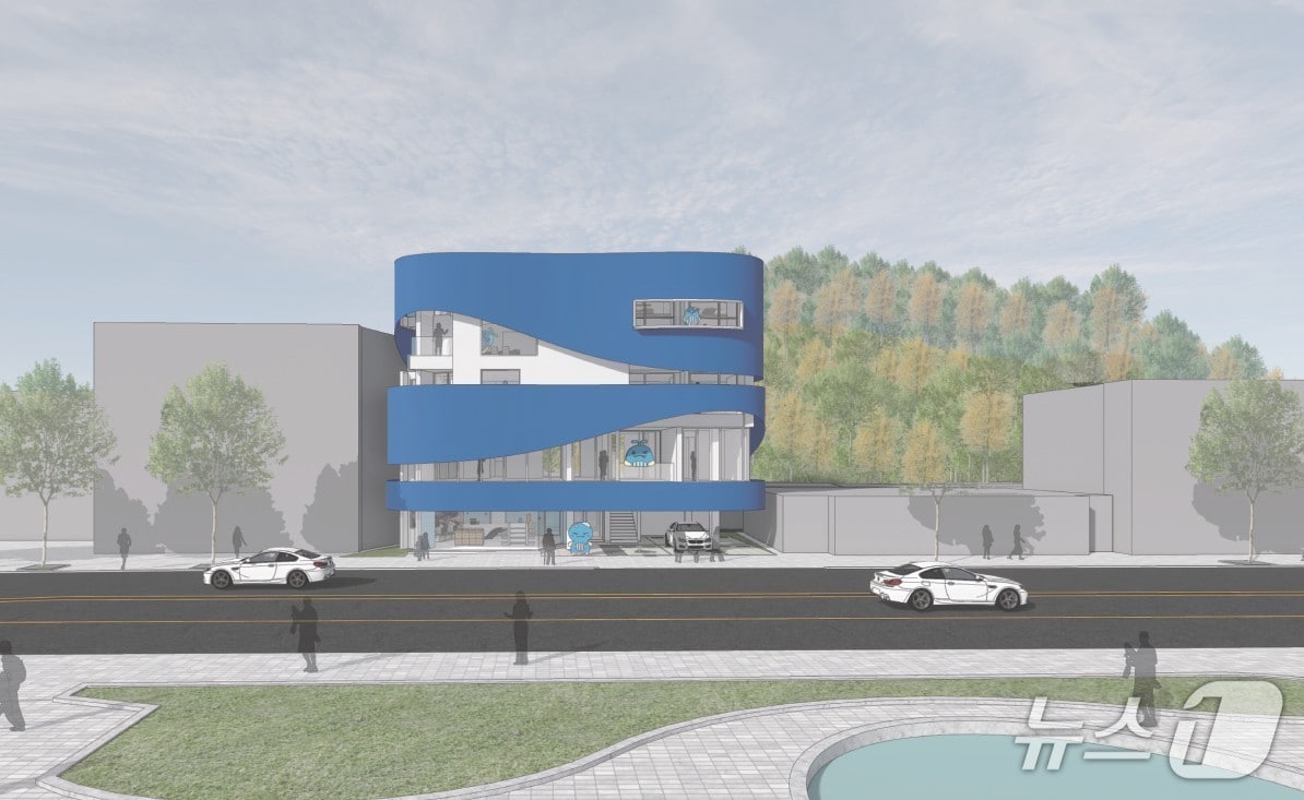 장생포 (구)해경초소 복합관광시설 건립사업 당선작 'WWW(Wave·Whale·Wrap)' 조감도.(울산 남구 제공. 재판매 및 DB금지)/뉴스1