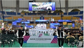 제45회 전국장애인체육대회 개막식 장면.(부산시 제공. 재판매 및 DB금지)