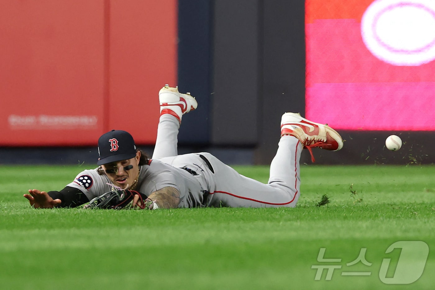 MLB 보스턴 외야수 재런 듀란. ⓒ AFP=뉴스1