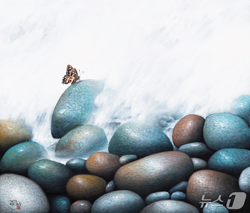 '돌 나비' 작가인 남학호의 '석접'(구미시 제공. 재판매 및 DB금지)/뉴스1