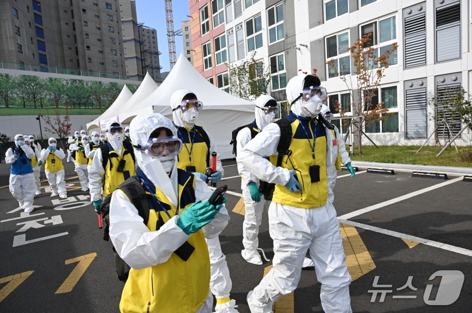 기장군이 방사능방재 집중훈련을 진행하고 있다.(기장군 제공. 재판매 및 DB금지)