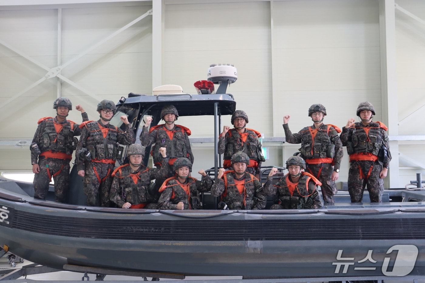 육군 제9보병사단 임진강대대 고속단정반. (9사단 제공, 재판매 및 DB금지)