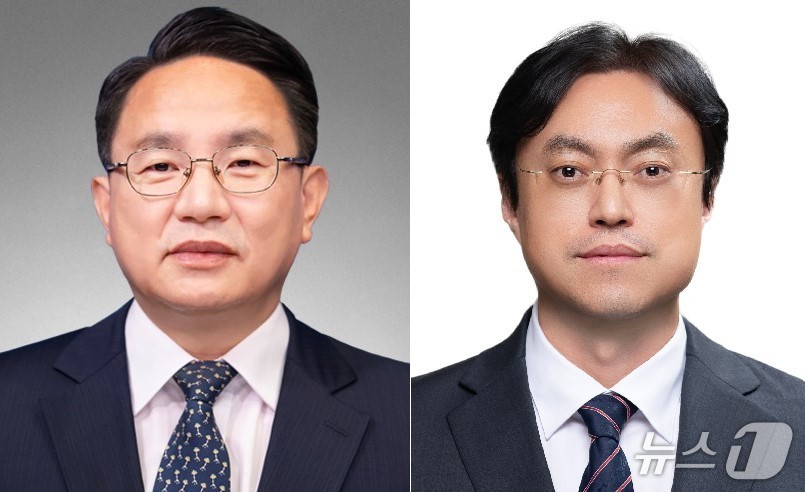 이홍연 신임 교정본부장&#40;왼쪽&#41;과 차용호 신임 출입국·외국인정책본부장.&#40;법무부 제공&#41;