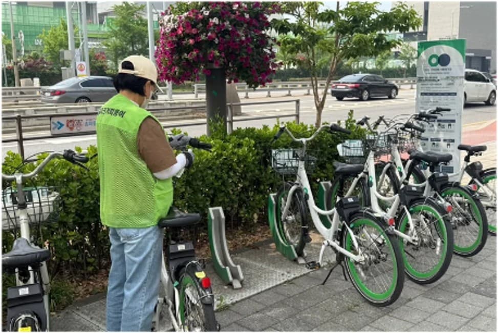 노인일자리-따릉이(송파구 제공)
