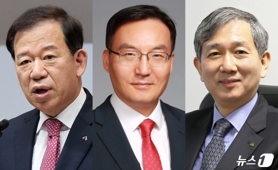 &#40;왼쪽부터&#41;서유석 금투협회장, 이현승 전 KB자산운용 사장, 황성엽 신영증권 사장