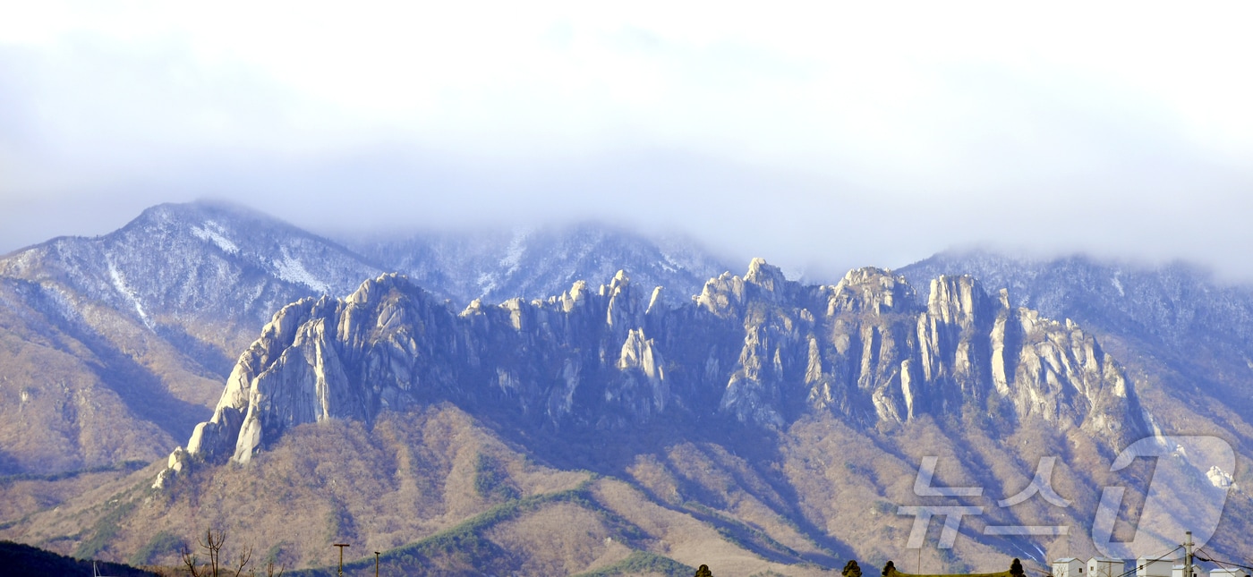 설악산 능선에 쌓인 눈.(자료사진)/뉴스1 DB