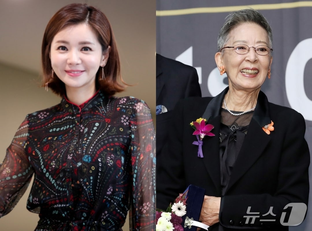 장서희(왼쪽) 故 김지미 / 뉴스1 DB