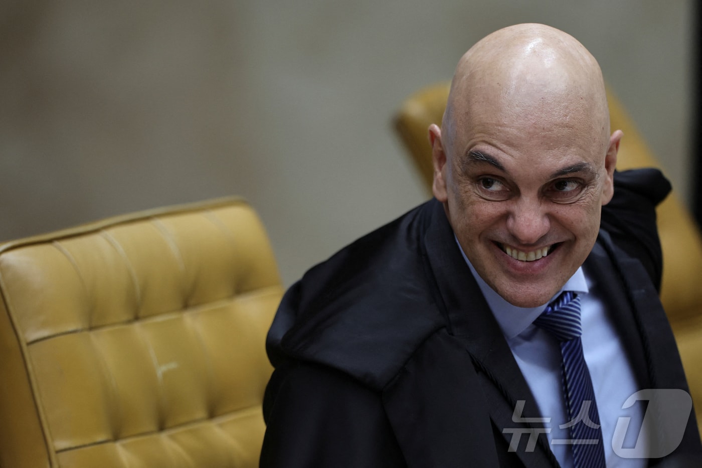 자이르 보우소나루 전 브라질 대통령에게 유죄 판결을 내린 알렉상드르 지 모라이스 브라질 대법관. 2025.12.11./뉴스1 ⓒ 로이터=뉴스1 ⓒ News1 이창규 기자