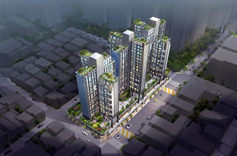 방배동977 가로주택정비사업 조감도.(동부건설 제공)/뉴스1 ⓒ News1