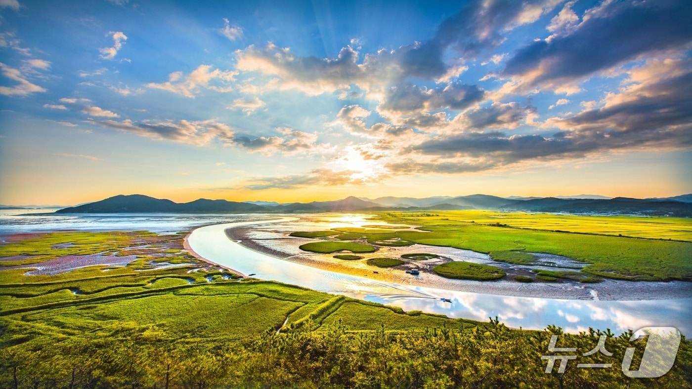 용산전망대에서 바라본 순천만습지. (순천시 제공. 재판매 및 DB금지)