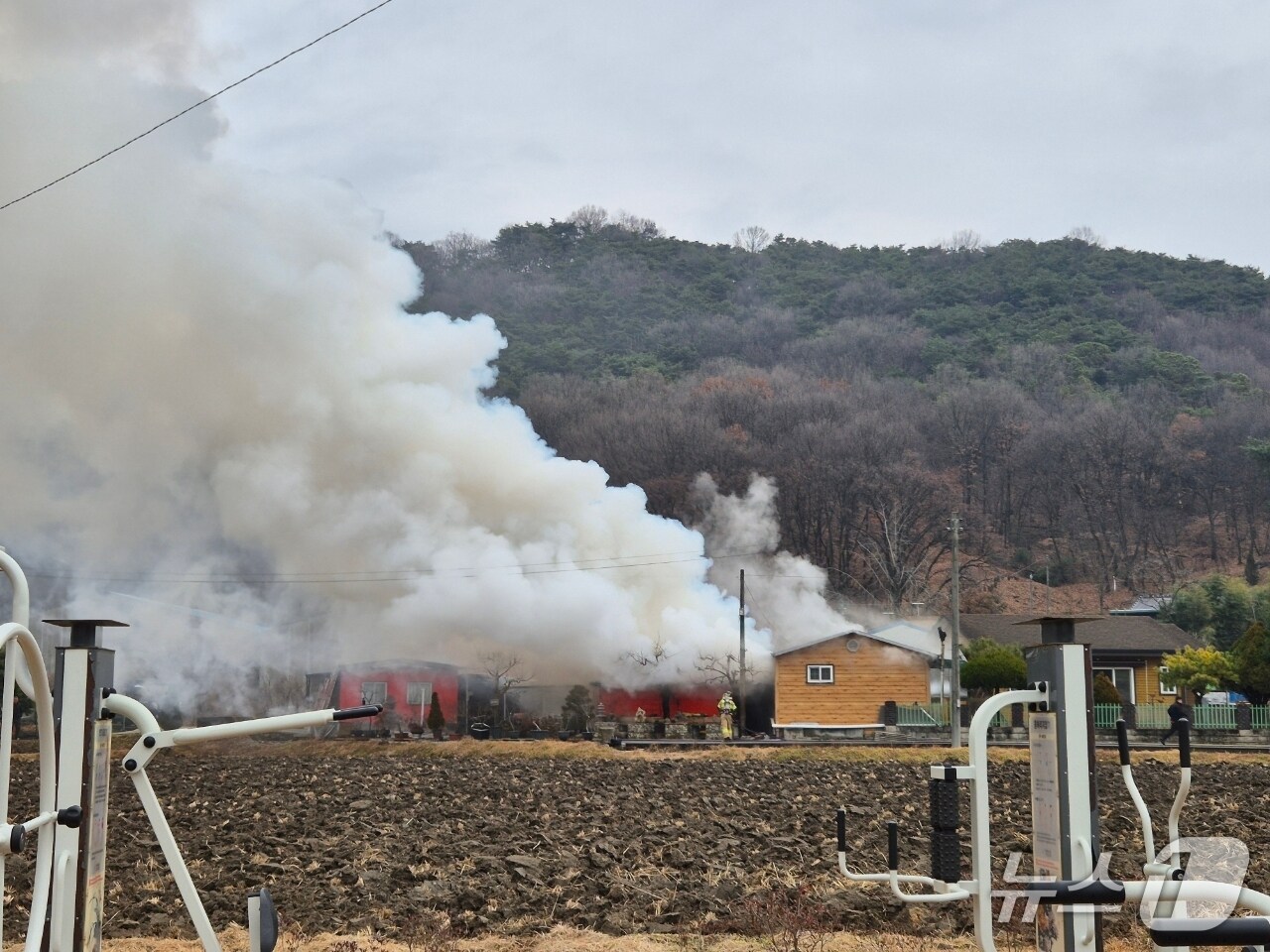 공주 계룡면 단독주택 화재 현장. (공주소방서 제공, 재판매 및 DB금지) / 뉴스1 