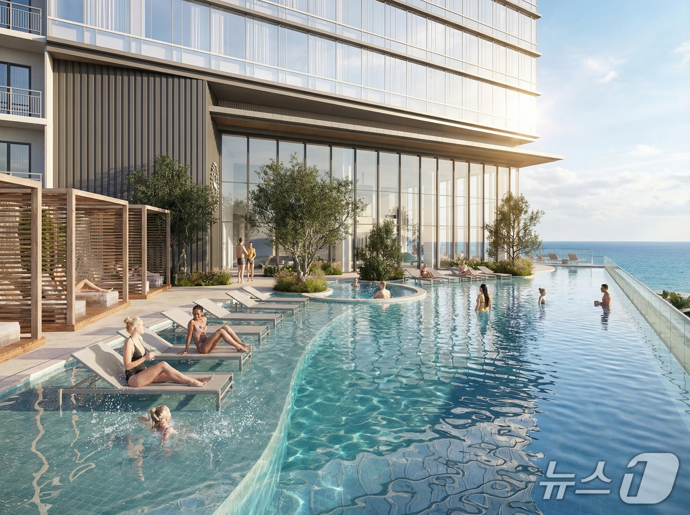 쉐라톤 제주 호텔 인피니티 풀 이미지.(쉐라톤 제주 호텔 제공, 재판매 및 DB 금지)