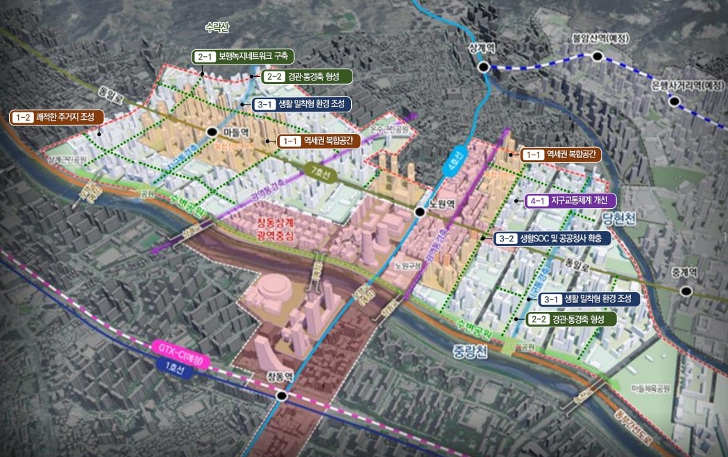 상계 종합구상도(노원구 제공)