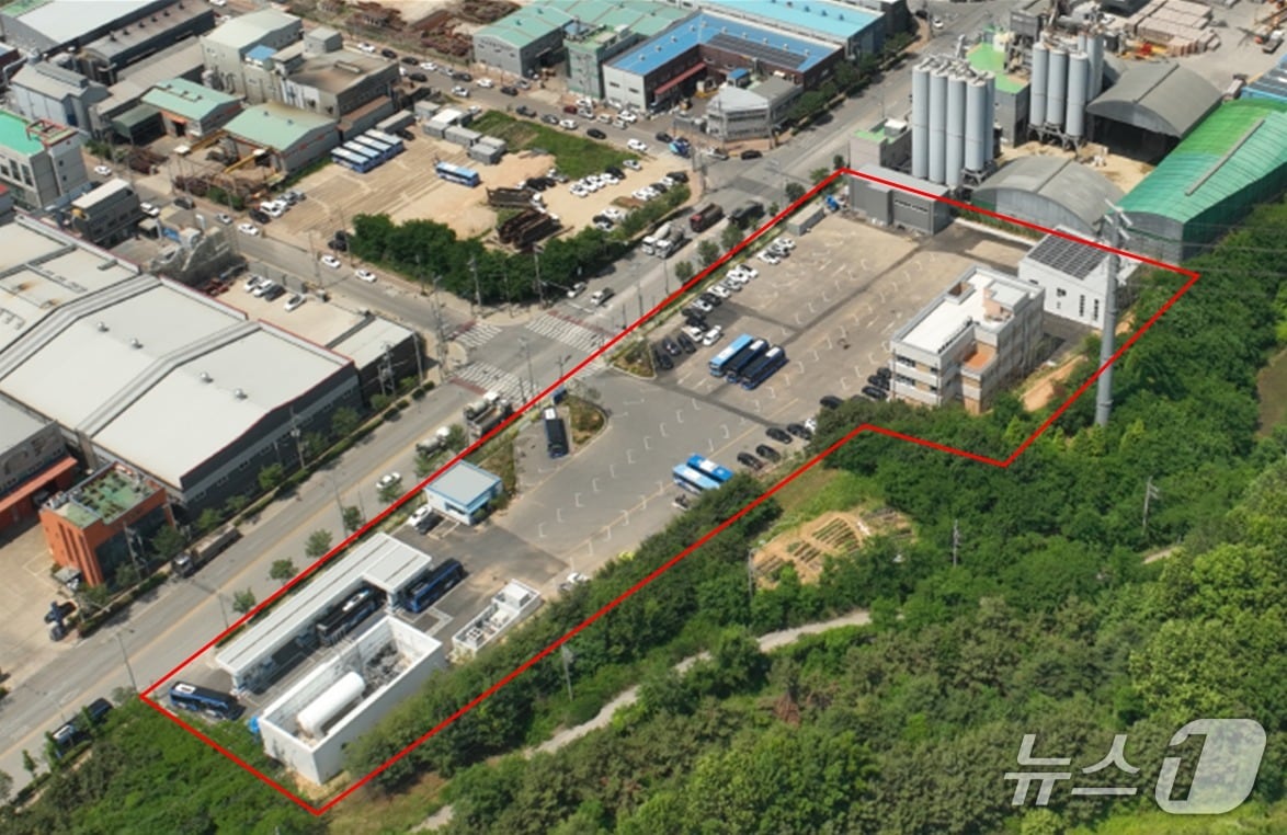 뷰티풀파크 버스공영차고지 항공사진 (인천시 제공.재판매 및 DB금지)