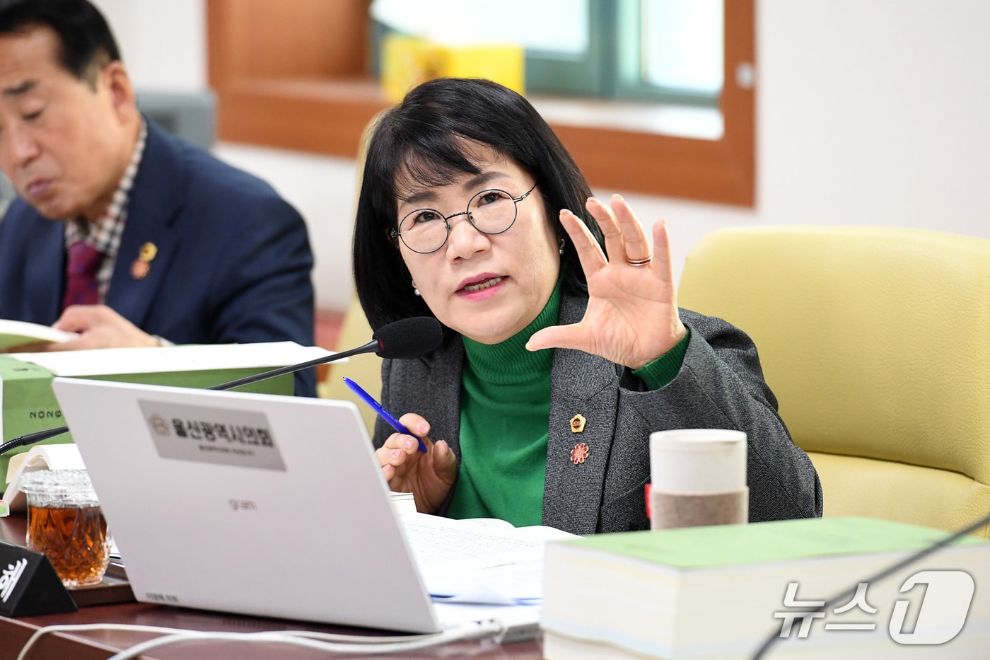 질의하는 이영해 울산시의원.&#40;울산시의회 제공. 재판매 및 DB금지&#41;/뉴스1