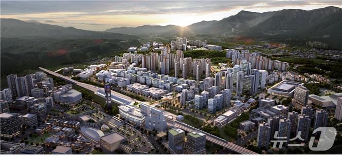 ‘울산 KTX 역세권 복합특화단지&#39; 조감도&#40;울산시 제공&#41;
