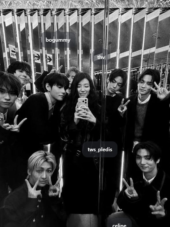 수지, 뷔, 박보검, 투어스/인스타그램 캡검