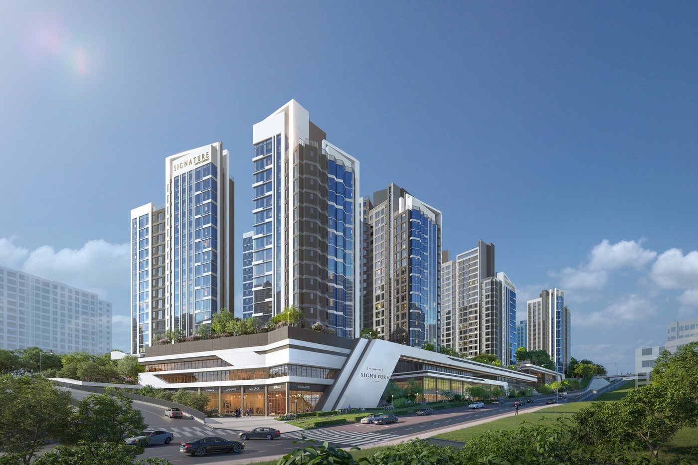  미아4의1구역 주택재건축정비사업 투시도.(롯데건설 제공)/뉴스1ⓒ news1 