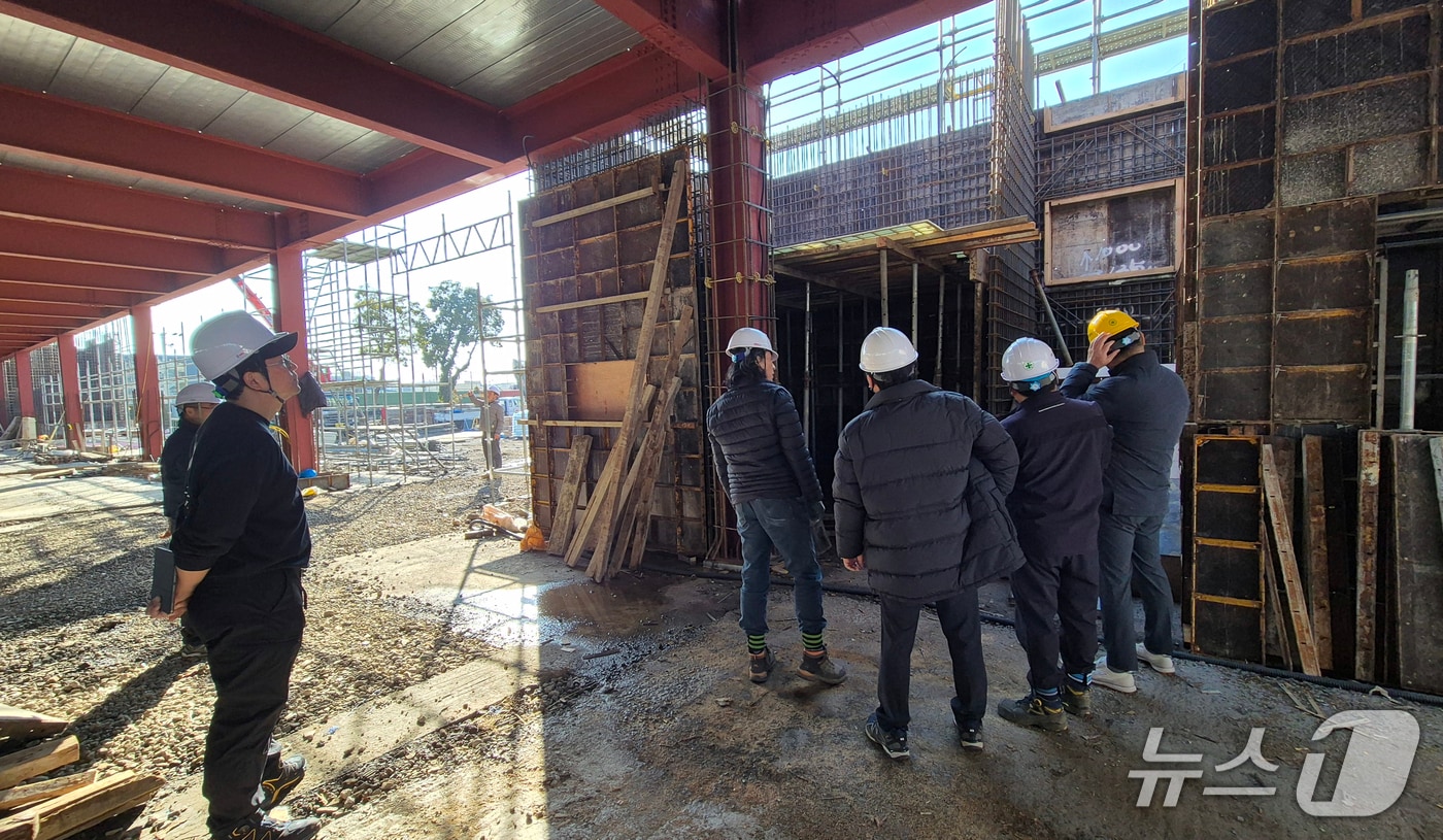 서귀포시 건축 공사장 긴급 안전점검 현장.(서귀포시 제공, 재판매 및 DB 금지)