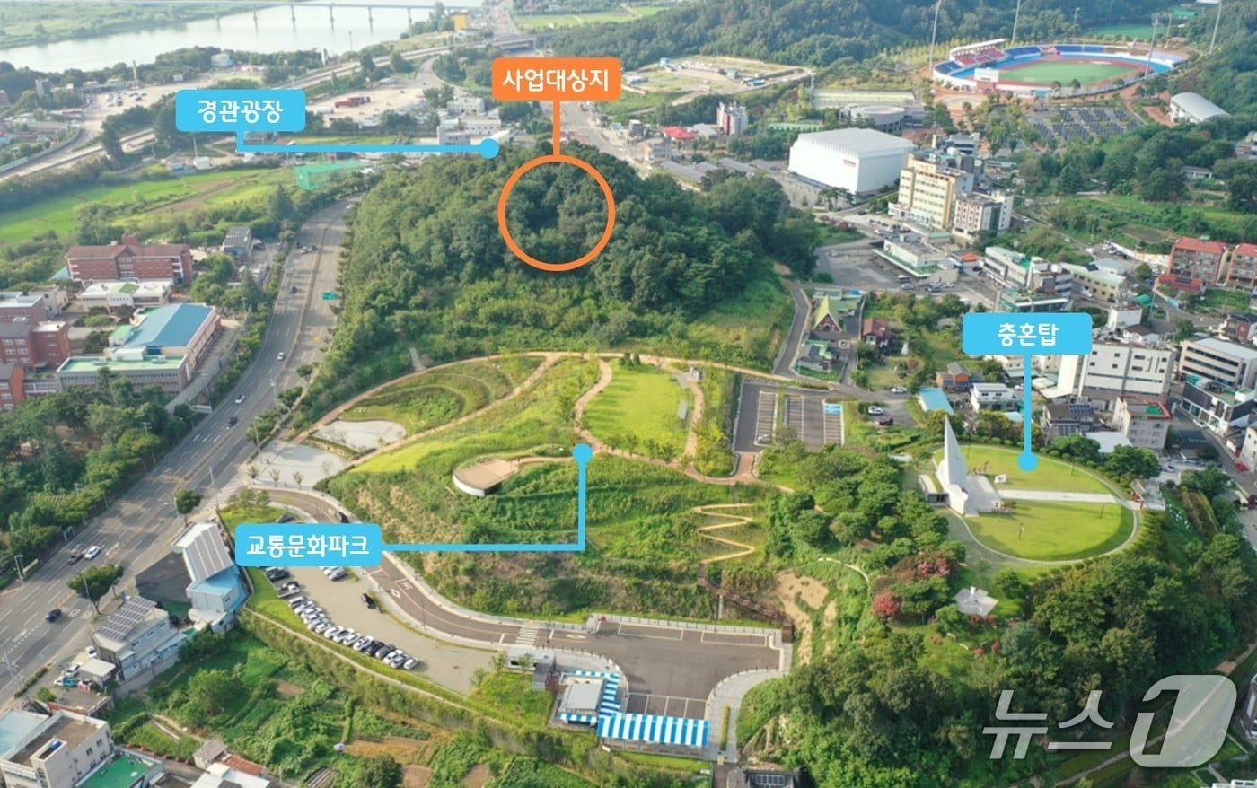 대구 달성군 현풍읍 하동(하리) 근린공원 사업대상지 전경(대구 달성군 제공. 재판매 및 DB금지)