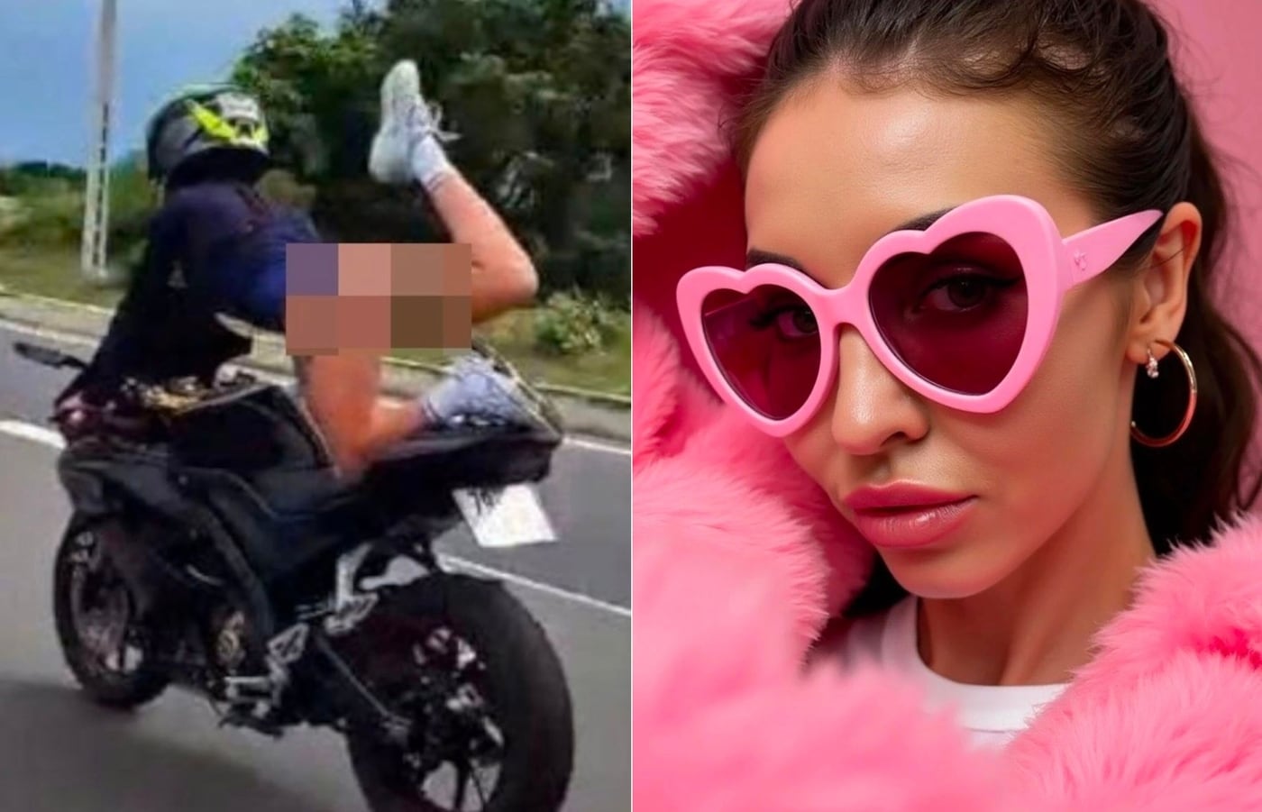 베트남 도로에서 묘기운전을 한 러시아 여성 율리아 니키티나. 출처=더 미러