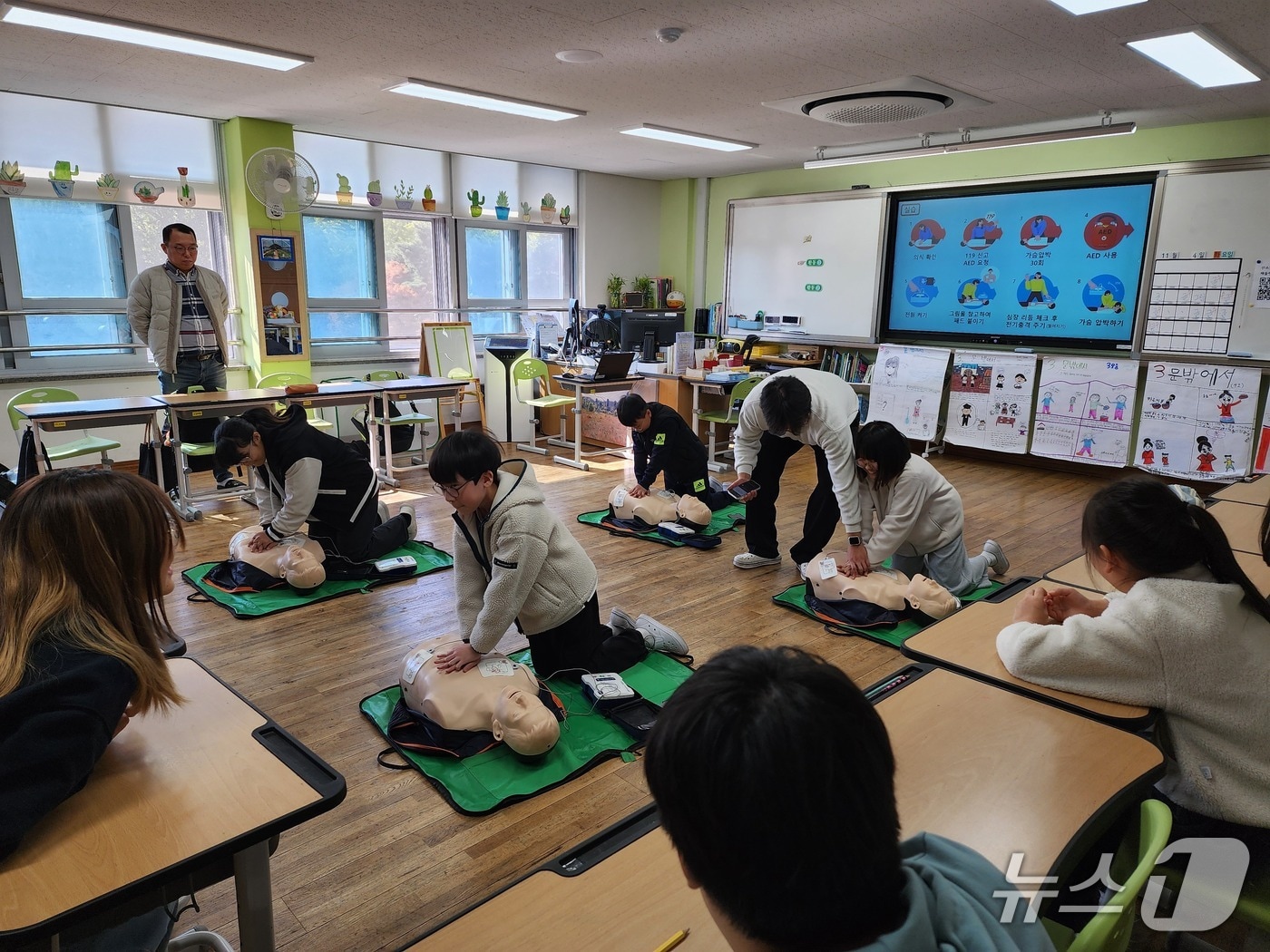 대전학생해양수련원 학생 구급 교육(대전시교육청 제공) /뉴스1