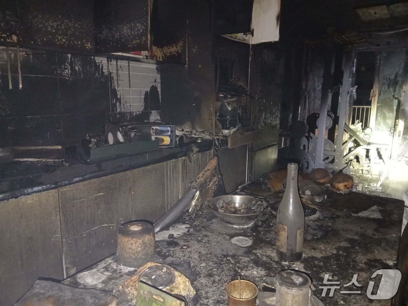 대전 동구 판암동 아파트 화재 현장. (대전소방본부 제공, 재판매 및 DB금지) / 뉴스1 