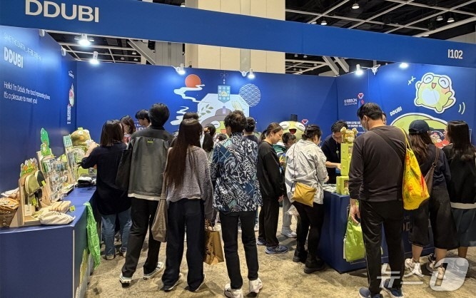 홍콩 일러스트레이션 크리에이티브 쇼 2025에 마련된 뚜비 홍보관.(대구 수성구 제공. 재판매 및 DB금지)