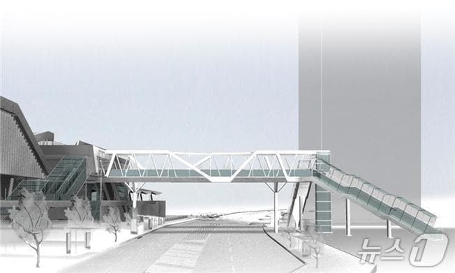 파주 금릉역 보행육교 설치 계획도. (파주시 제공, 재판매 및 DB금지)