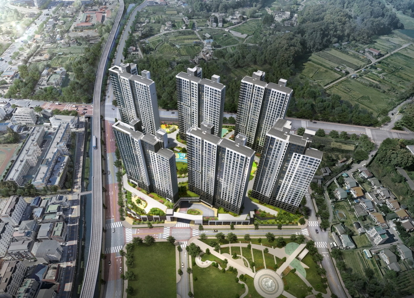 용인 푸르지오 클루센트 조감도ⓒ news1