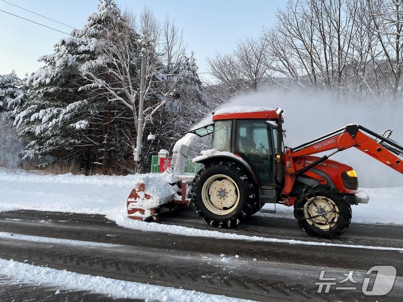강원 삼척지역 제설작업 자료사진.&#40;삼척시 제공, 재판매 및 DB 금지&#41; 2025.12.3/뉴스1
