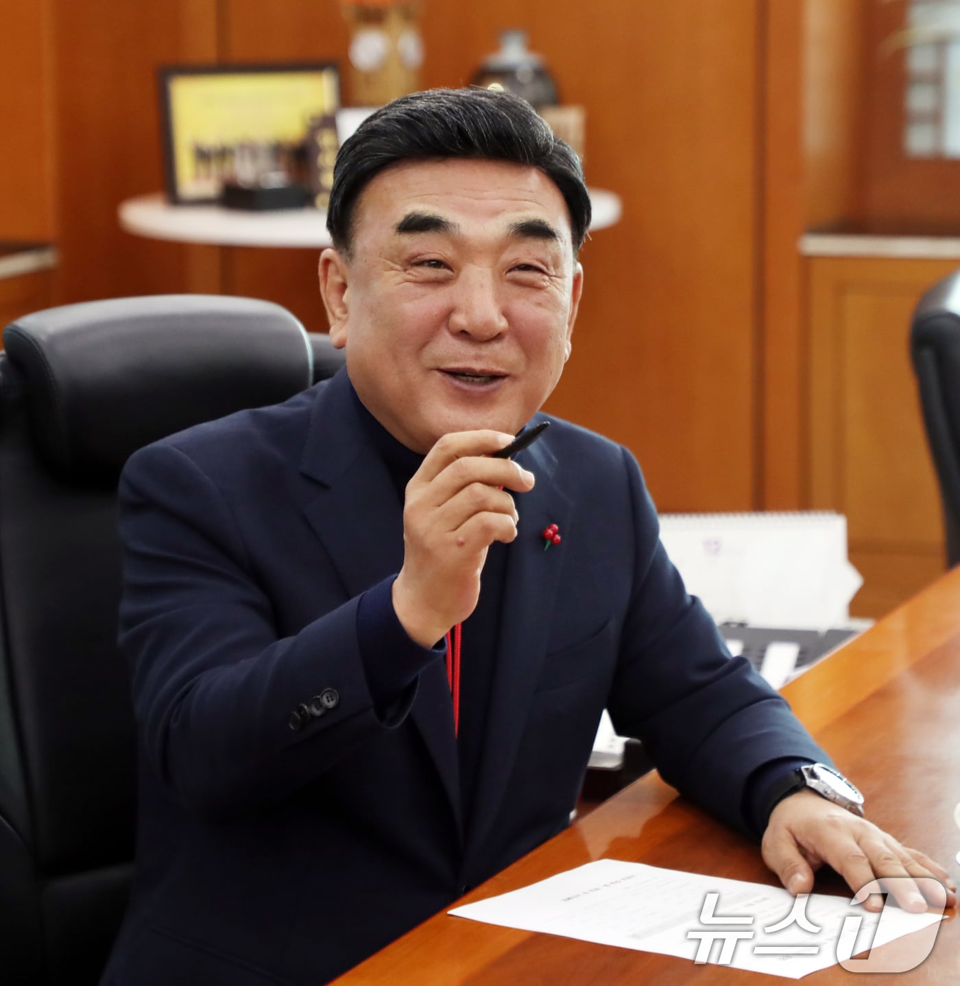 김두겸 울산시장이 30일 시청 접견실에서 신년 인터뷰를 하고 있다. 2025.12.30/뉴스1 ⓒ News1 조민주 기자