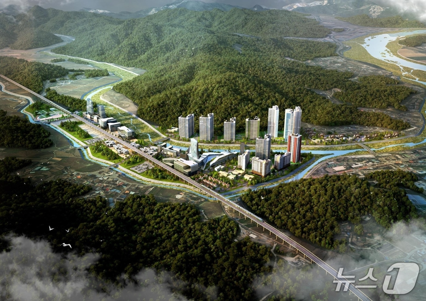 합천역세권 신도시 개발 계획도(합천군 제공. 재판매 및 DB금지).