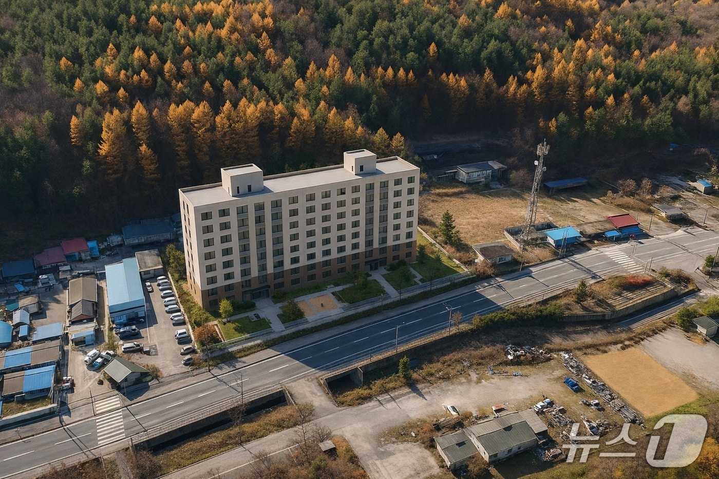 강원 태백시 옛 화전초교 부지 공공임대주택 조감도. (태백시 제공. 재판매 및 DB금지) 2025.12.30/뉴스1
