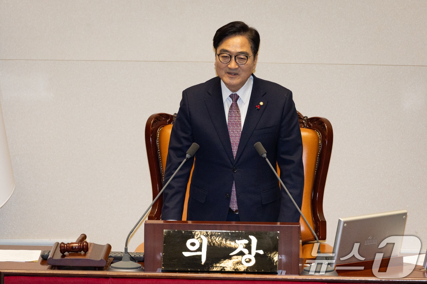 우원식 국회의장이 지난달 30일 서울 여의도 국회에서 열린 제430회 국회(임시회) 제3차 본회의에서 발언하고 있다. 2025.12.30/뉴스1 ⓒ News1 유승관 기자