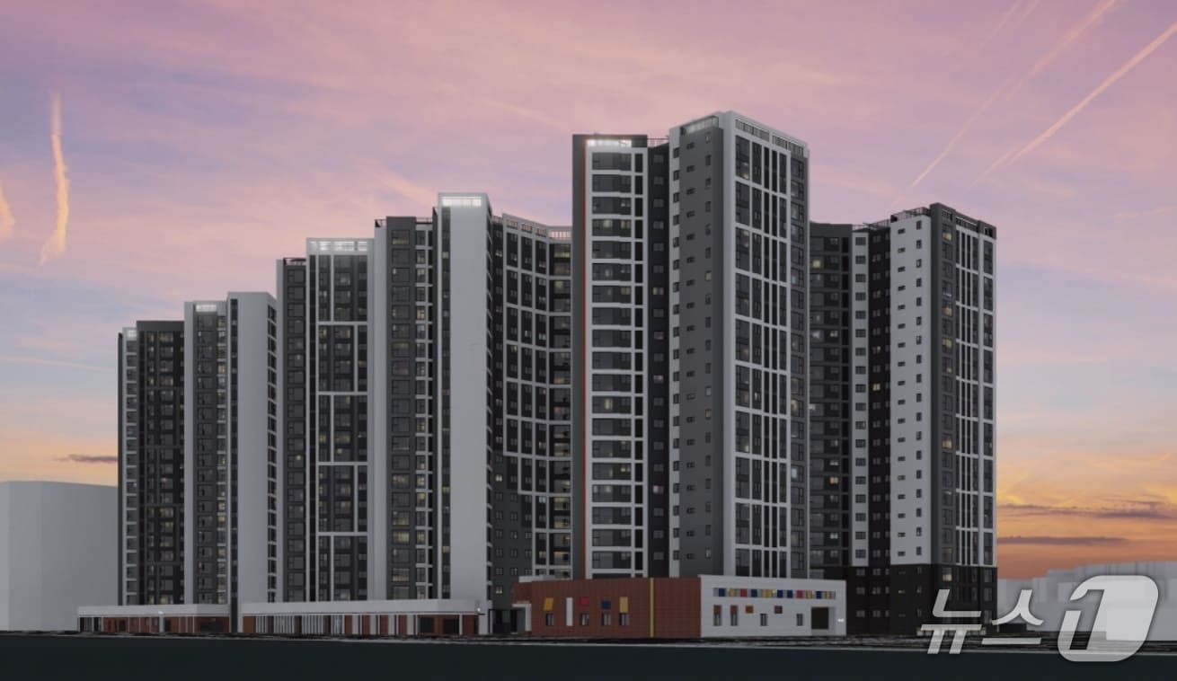 경기 화성병점 주상복합아파트 조감도.(태왕 제공, 재판매 및 DB 금지)