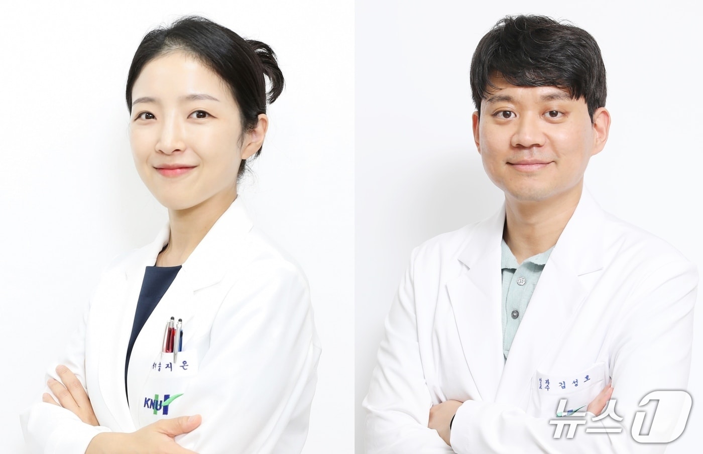 강원대병원 안과 연구팀 송지은, 김성호 교수.(강원대병원 제공, 재판매 및 DB금지)