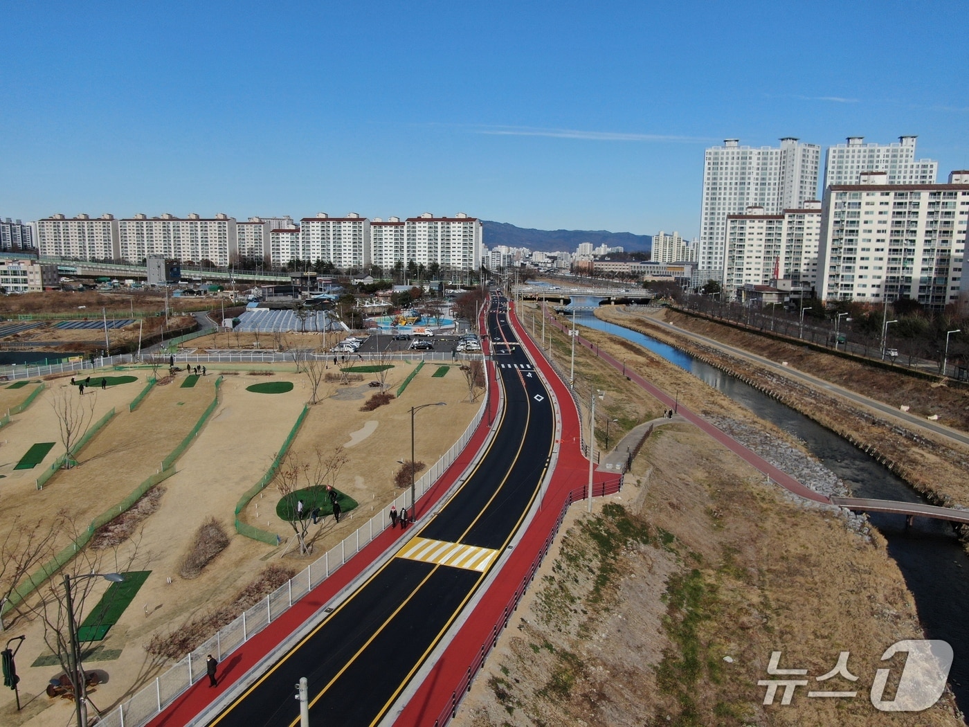 경산시 옥곡동 도시계획도로.(경산시 제공. 재판매 및 DB금지)/뉴스1