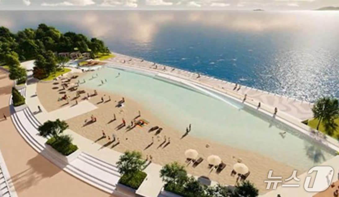 인공해변 조감도 (인천경제자유구역청 제공.재판매 및 DB금지)