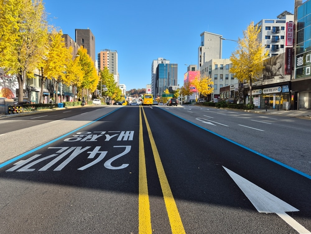 서울 서대문구 신촌로 제강슬래그 포장(서울시 제공)