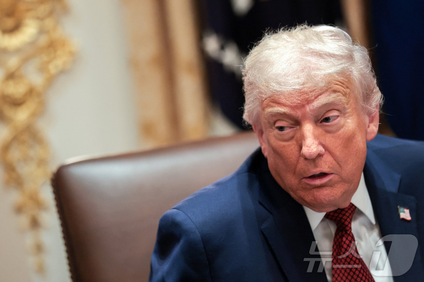 도널드 트럼프 미국 대통령이 8일(현지시간) 워싱턴DC 백악관에서 열린 농민들과의 라운드테이블 행사에서 발언하고 있다. 2025.12.08. ⓒ 로이터=뉴스1 ⓒ News1 류정민 특파원